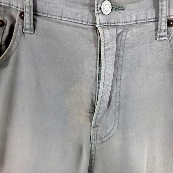 DAMAGED Lucky Brand 223 Straight Beige Cotton Mid‎ Rise Jeans 36/29 - Picture 5 of 15